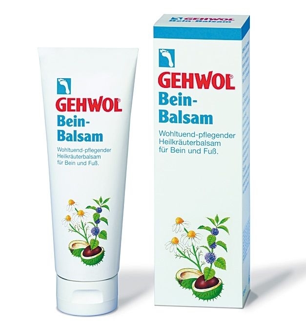 GEHWOL Bein Balsam, pflegende Fußcreme Fusspflegecreme mit Kamille 125 ml
