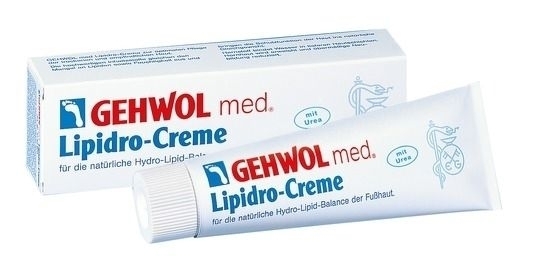 GEHWOL med. Lipidro Creme, Fusscreme mit Urea, bei Hornhaut, trockener Haut, 
