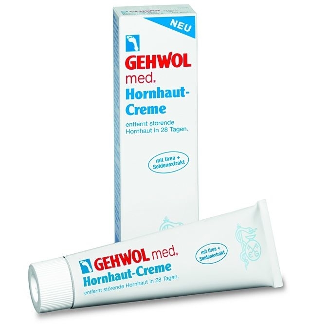 GEHWOL med. Hornhaut Creme, Fusscreme mit Urea, bei Hornhaut, trockener Haut, 125 ml