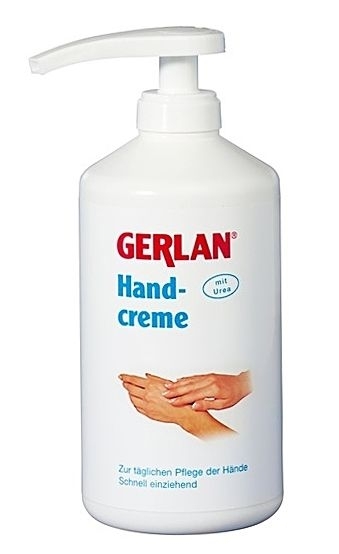GERLAN Handcreme, Gerlasan mit Urea Intensivpflege für strapazierte Hände, 500 ml mit Spender