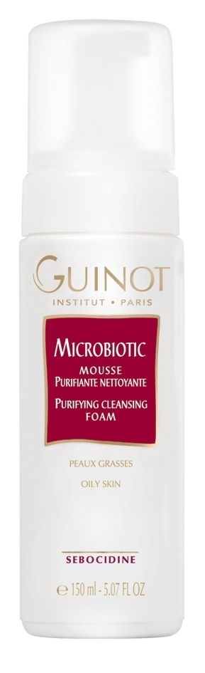 GUINOT Microbiotic Mousse, Reinigungsschaum Gesichtsreinigung für fettige Haut,150ml 