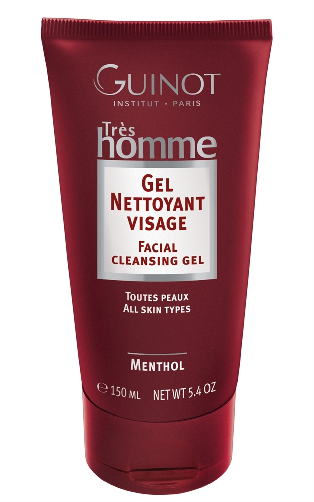 GUINOT Gel Nettoyant Visage, Gesichtsreinigung für Männer, Très Homme, 150ml 