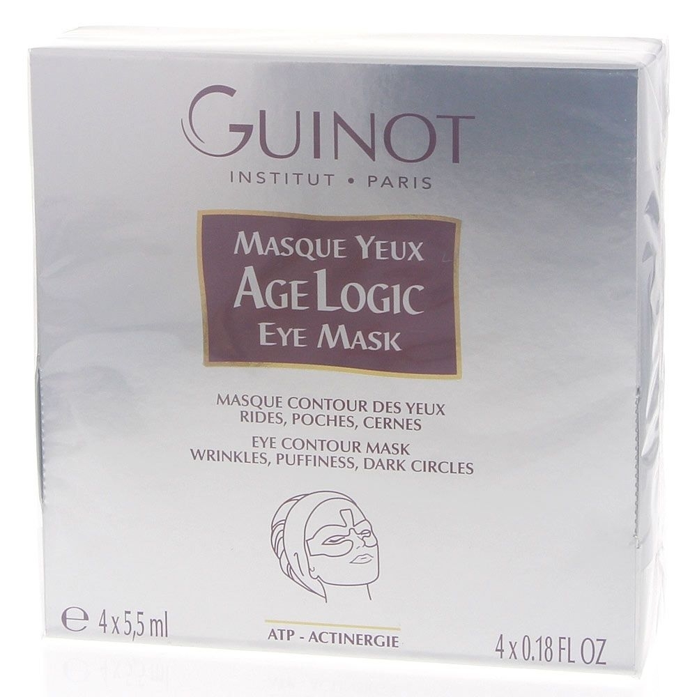 Guinot Masque Yeux Age Logic Eye Mask, Augenmaske, gegen Tränensäcke, Falten, Augenringe, 4 Stück 