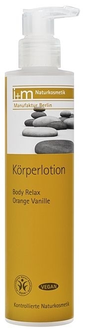 Body Relax Körperlotion Orange Vanille, mit Mandelöl, Bodylotion, i+m Naturkosmetik,200ml 