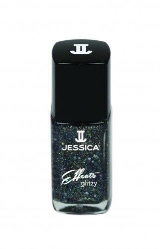 Jessica Nagellack FX2006, Sparkles schwarz, Effects glitzy, Glitter, 12ml 