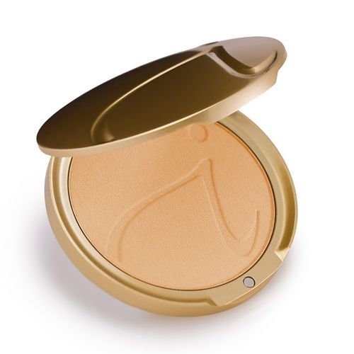 Pressed Mineral Powder, Latte, Puder Make up mit Dose kaffeecreme, Gesichtspuder, LSF20, jane iredale 