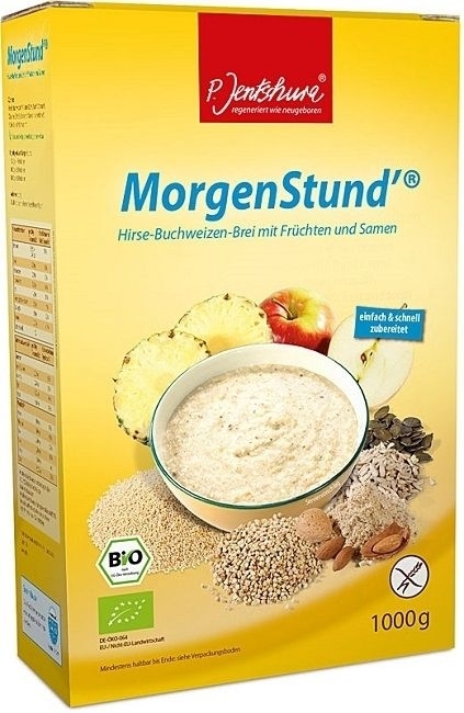 P. Jentschura MorgenStund-Bio basischer Hirse Buchweizen Brei basen Frühstück für den leichten Start in den Tag 