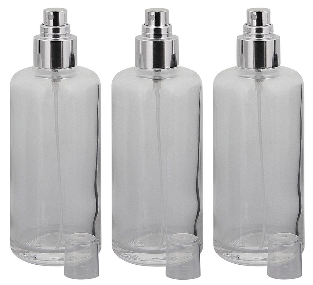 Violettglas Sprühflasche Aus Miron-Glas – Lichtschutz Für Empfindliche Flüssigkeiten | 3x 50 Ml Mit Zerstäuber