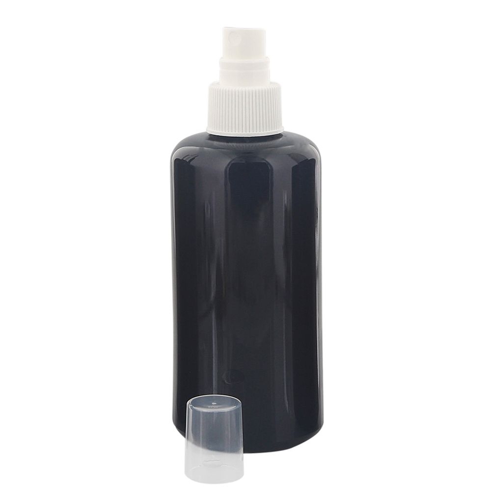 Violettglas 200ml, Zerstäuber-Flasche, m. weißem Pumpzerstäuber Kosmetex Miron Glas-Flasche, Flakon, leer 