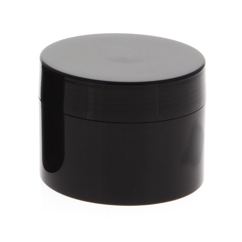Schwarze 100ml Creme-Dose für Pflege, doppelwandiger leerer Creme-Tiegel, Black, 100 ml