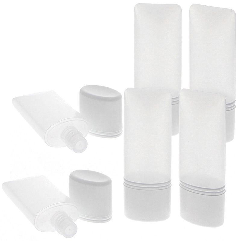 Kosmetex leere Tube für Flüssigkeiten, Cremes, Shampoo, Plastik ideal für Reise, 30ml 6× 30 ml
