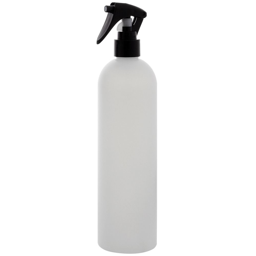 Leere Sprühkopf-Flasche 500ml, Frisör-Sprühflasche Kosmetex Salon, Plastik, zylindrisch, halbtransparent 