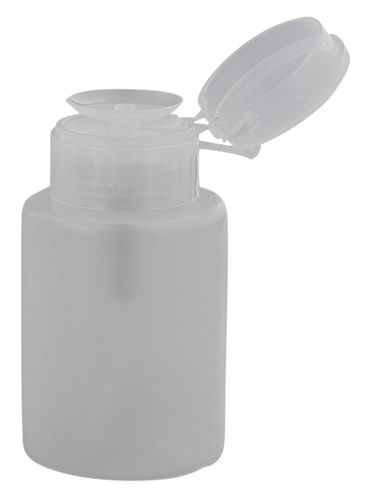 Pump Dispenser zum dosierten Auftragen von Nagellackentferner, Reiniger, Cleaner Pumpflasche, Kosmetex Pumpspender 150 ml 