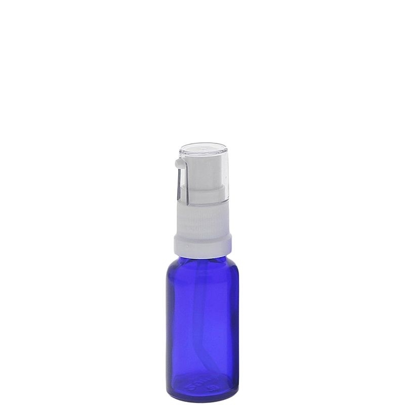 Gelspender aus Blauglas, Kosmetex Gelpumper für lichtempfindliche Lotion, Gel Spender 