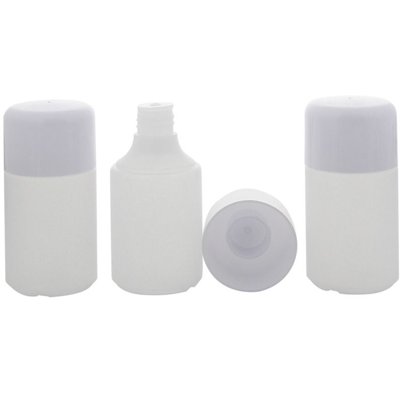 Kosmetex leere Flasche 100ml, mit Tropfverschluß, Spritzeinsatz für Flüssigkeiten, halbtransparent Plastik, Deckel weiß, 3 Stück 3 x 100ml