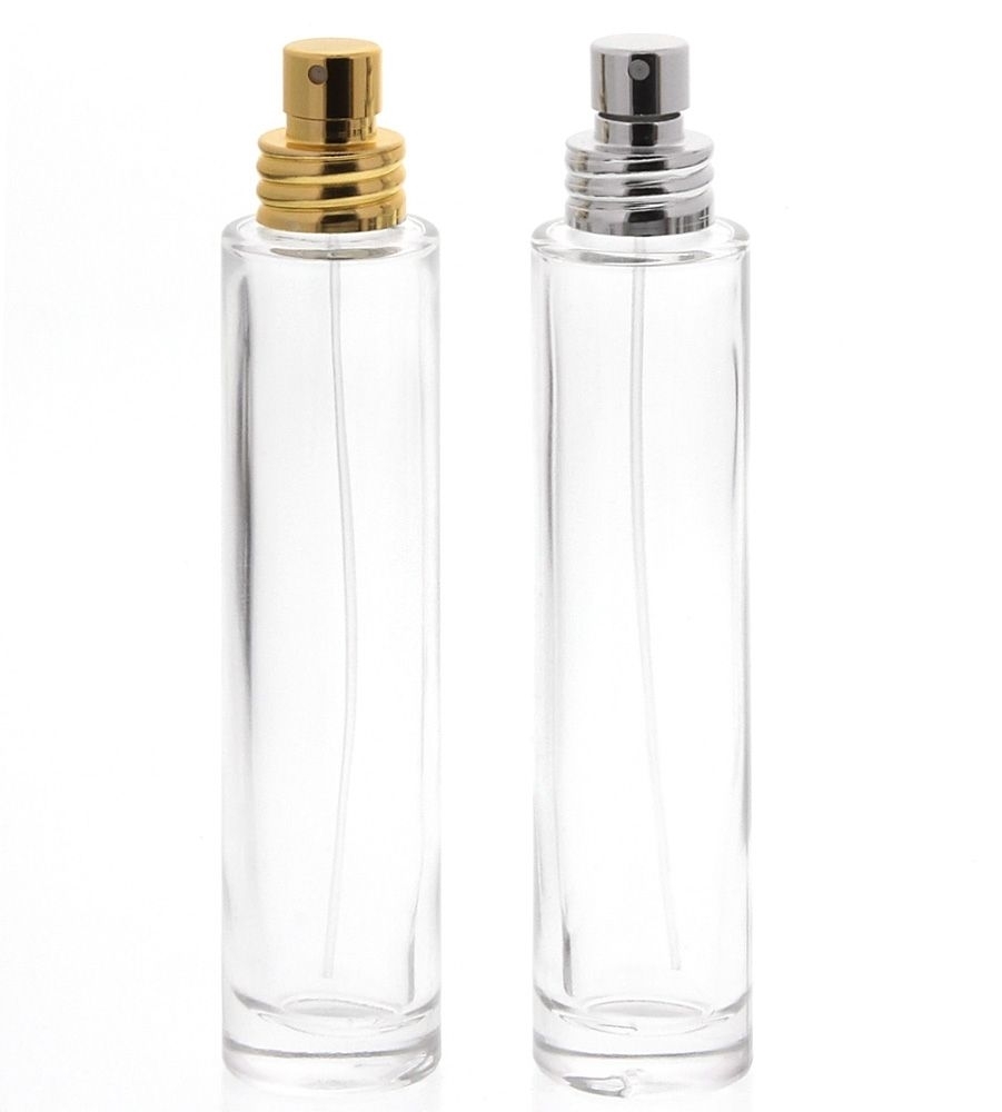 Parfüm-Zerstäuber, Glas-Flakon für Parfum Kosmetex Aluminium-Zerstäuber, 30 ml, leer