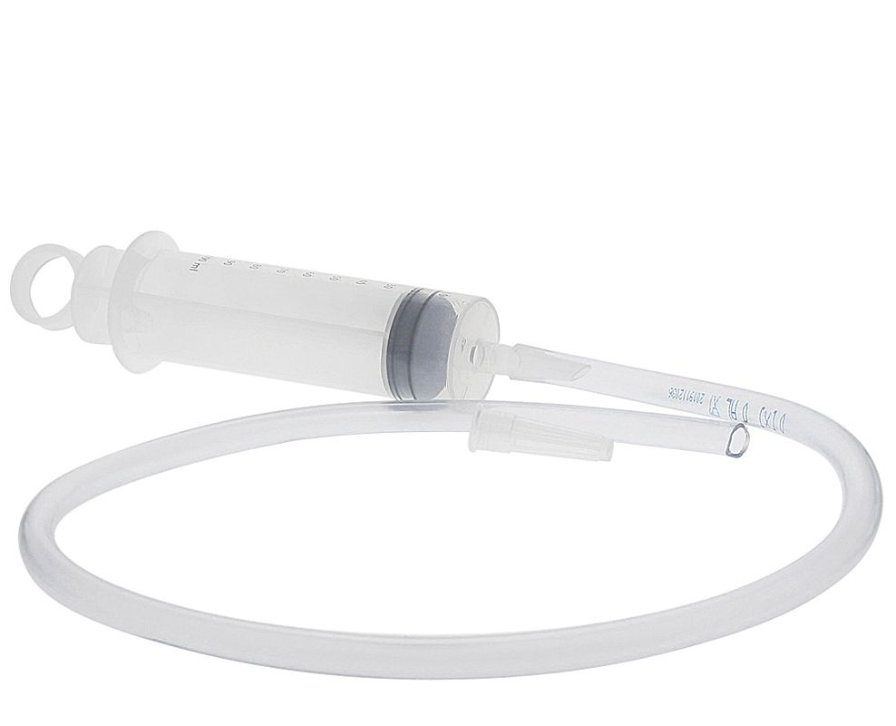 100 ml Spritze Blasenspritze, Kosmetex Wundspritze mit 125cm PVC-Schlauch. Für Hobby und Beruf. 125 cm