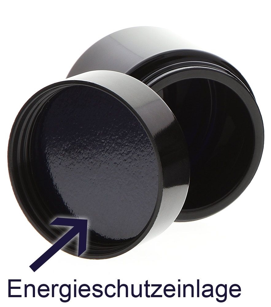 Mironglas Violett Tiegel 30 ml Energieschutz Deckel, Leere Kosmetex Miron Violett-Glas Creme-Dose, Kosmetikdose 
