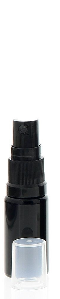 Violettglas Sprühflasche, stark lichtschützend, Miron Glas-Flasche mit Kosmetex schwarzen Pump-Zerstäuber 