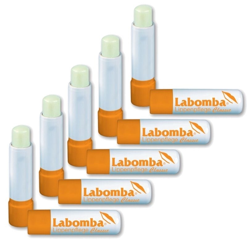 LaBomba Classic Lippenpflege-Stift mit leichtem Vanillearoma, 4.7 g 5 Stück