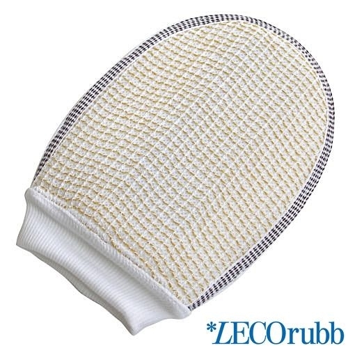 LECOrubb Peelinghandschuh, Massagehandschuh für sanftes, intensives Peeling und Massage, Handschuh (3)