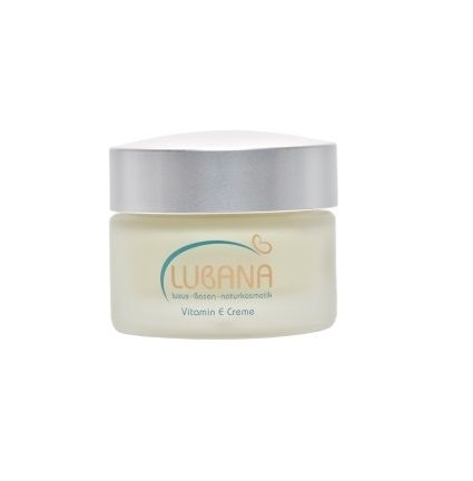 LUBANA basische Vitamin E Creme, pH 7,6, ohne Silikone, Gesichtscreme, Basencreme, spendet Feuchtigkeit, 50 ml 