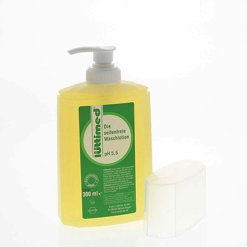 Lüttimed Seifenfreie Waschlotion von Lütticke zum Waschen, Duschen und Baden, pH 5.5 300 ml