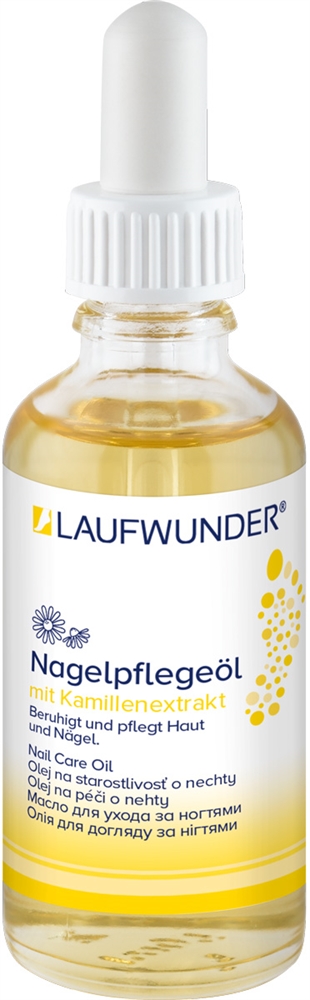 Laufwunder Nagelpflegeöl pflegt Haut und Nägel mit wertvoller Kamille. 50 ml