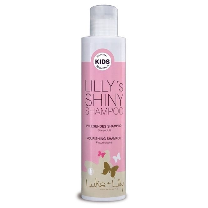 Lillys Shiny Shampoo, Haarpflege für Mädchen Naturkosmetik für Kinder, Kinderkosmetik, 150 ml