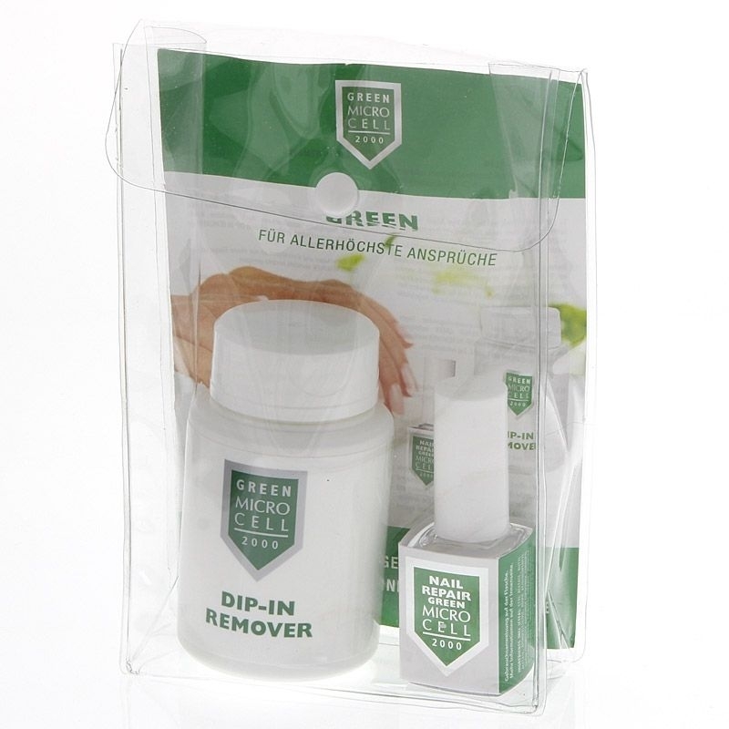 Micro Cell Green Set, Dip-In Remover 60 ml, Nail Repair 12 ml 