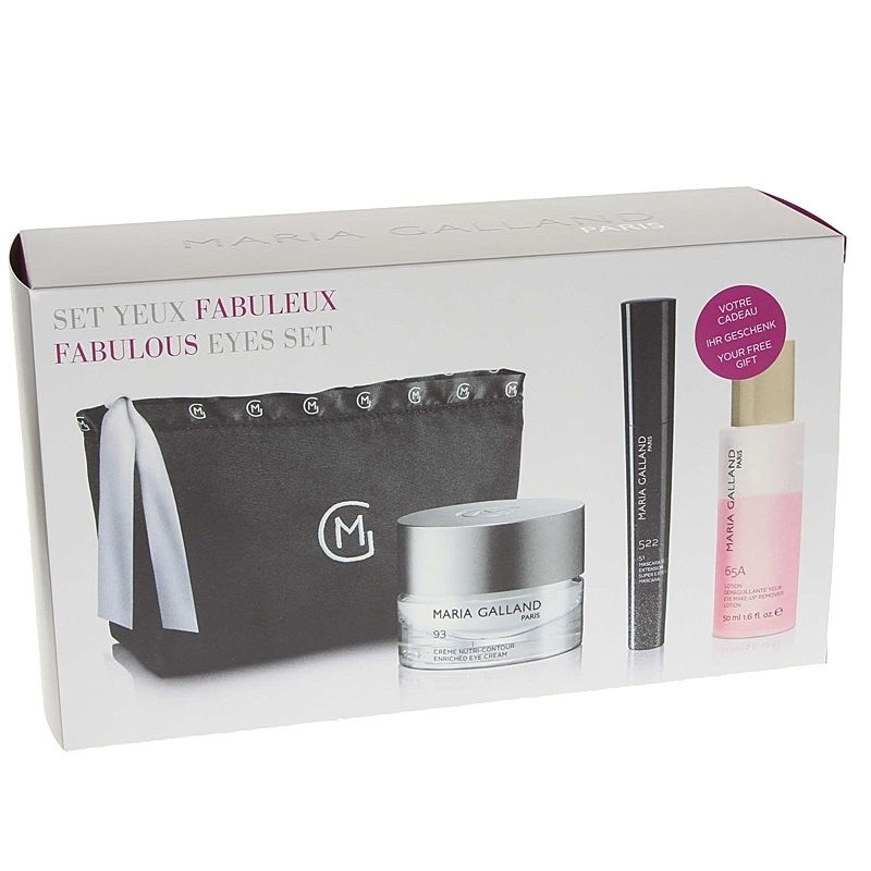 Maria Galland Set Yeux Fabuleux Augenpflege Set mit Hyaluron, Mascara, Reinigung 
