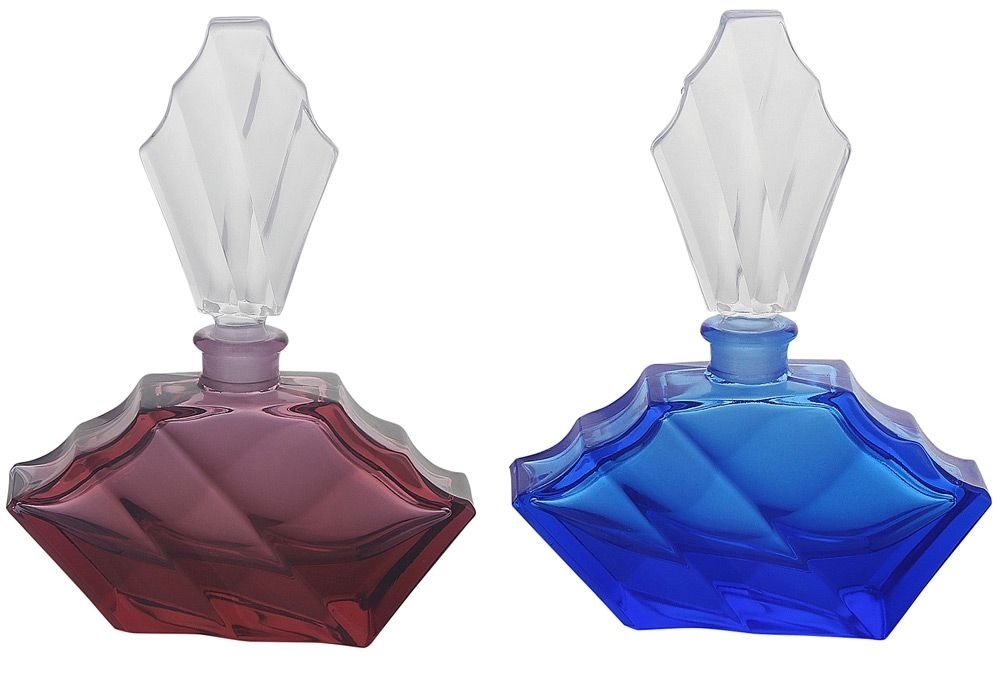 Parfümflakon Kristall, Glas-Flacon leer, Kosmetex Flakon f. Parfum, Colognes, 50 ml