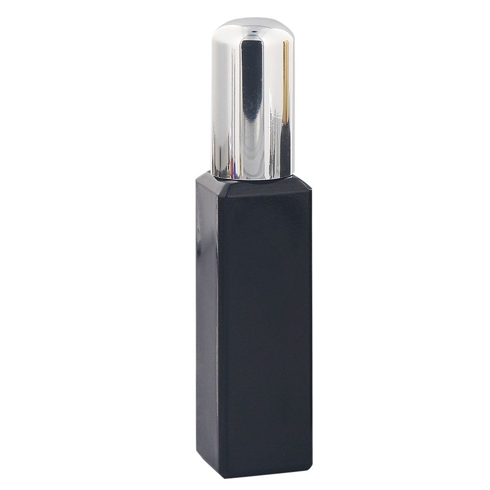 Glas-Flakon mit Zerstäuber, 30ml Kosmetex Parfüm-Zerstäuber in Silber, schwarz 30 ml
