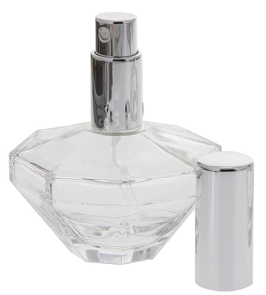Glas-Flacon in Oktogon Form, Zerstäuber für Parfüm, Kosmetex Pump-Zerstäuber 50 ml 50 ml