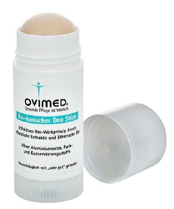 Ovimed Bio-basischer Deo-Stick, Deodorant ohne Aluminium, 40ml 