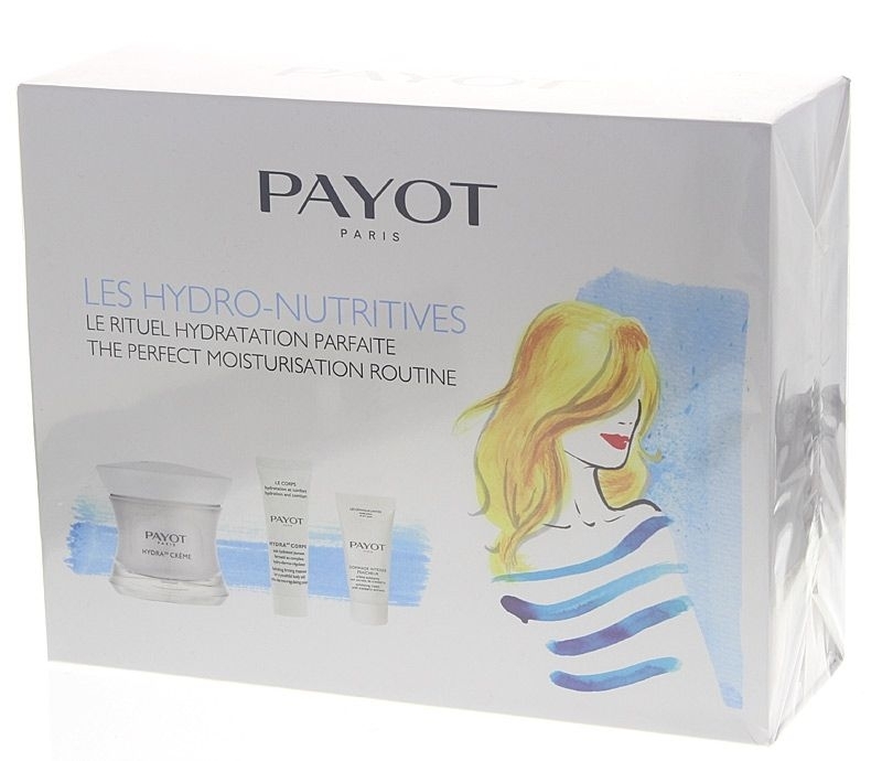 PAYOT Les Hydro-Nutritives Set. 3 Pflegeprodukte Feuchtigkeit und Pflege für die Frau. 