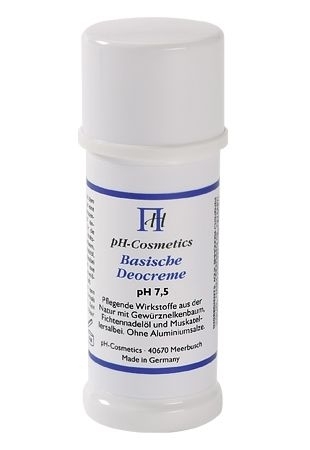 Deocreme, basisch, pH 7.7 Basen Deo für die Achseln, Basische Achselcreme, ph-Cosmetics, 40 ml 