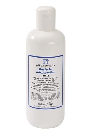 Basische Körpermilch pH 7,5, Bodylotion eincremen nach dem basischen Bad, ph-Cosmetics 