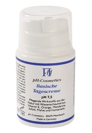 Basische Tagescreme pH 7,5 Creme für den Tag, Basencreme, ph-Cosmetics, 50 ml 