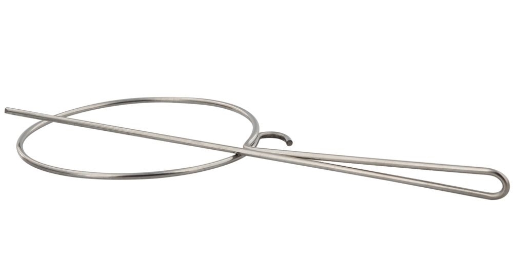 Griff für Wachs-Dosen mit Abstreifsteg, Dosenhalter, Halter für Dosen und Einsätze, Metall, Kosmetex, 1 Stück 