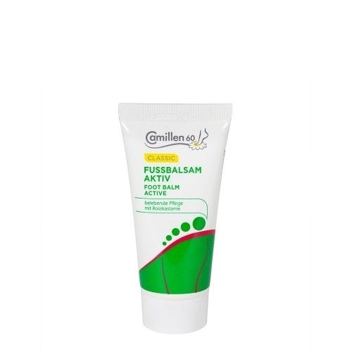 Fussbalsam Aktiv Classic Camillen 60, Fußcreme, für müde Füße und Beine, Balsam mit Rosskastanie 30 ml
