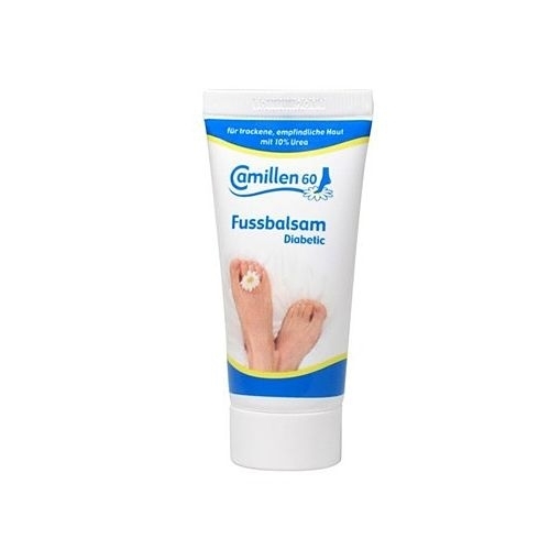 Fussbalsam Diabetic Camillen 60, Fußcreme mit Urea, Kamille, trockene Füsse, Diabetiker 30 ml