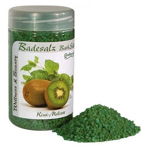 Badesalz Kiwi, Meliss, Camillen 60, Fussbad Badezusatz für die Füsse, mit Fruchtextrakt, 350 g