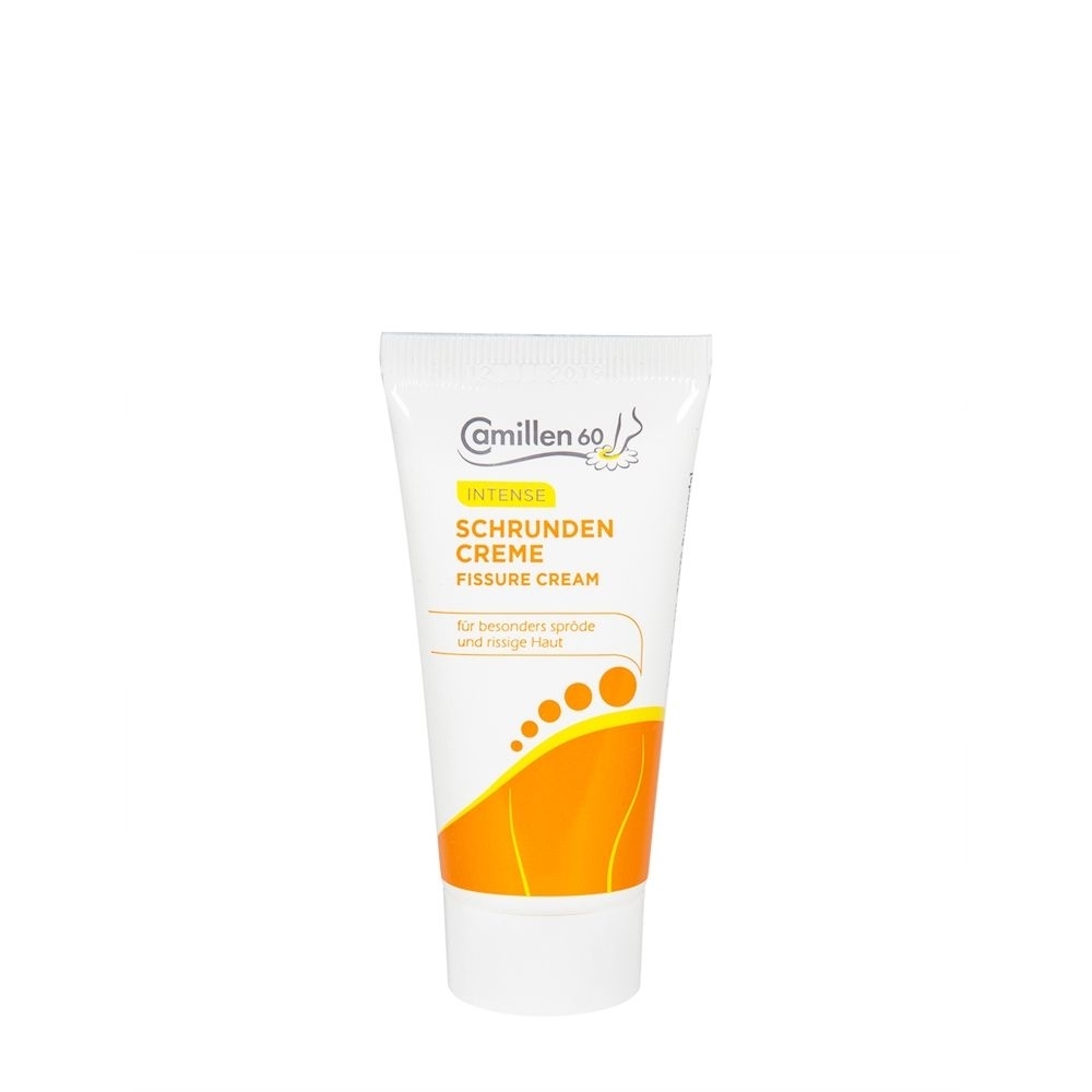Schrundencreme Camillen 60, Fußcreme mit Kamille, Vitamin A für rissige Füsse 30 ml