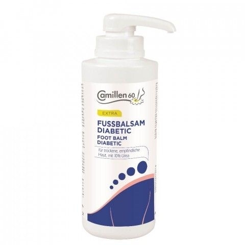 Fussbalsam Diabetic Camillen 60, Fußcreme mit Urea, Kamille, trockene Füsse, Diabetiker 
