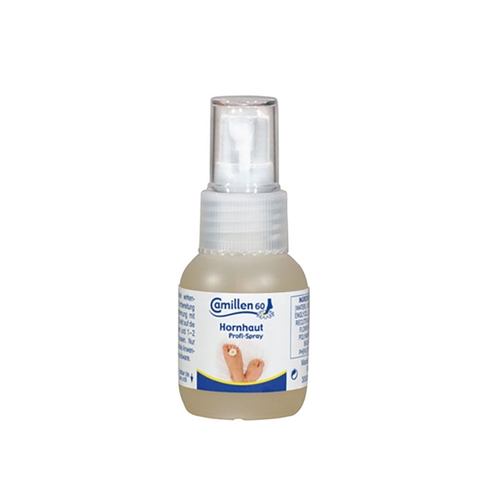 Hornhaut Profi Spray Camillen 60 mit Urea 20 %, Hornhautentfernung, Hornhautweicher 50 ml