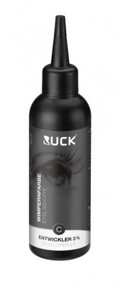 RUCK Wimpernfarbe-Entwickler 100ml zum Augenbrauen Wimpern färben, 3% Wasserstoffperoxid 