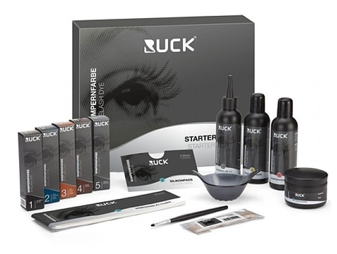 Wimpernfarbe Starter Set von RUCK. Umfangreiches Set für die professionelle Wimpernfärbung. 