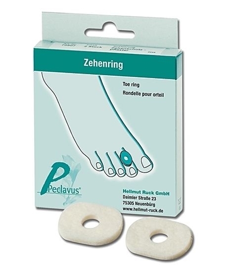RUCK Zehenringe oval oder rund, Zehenschutz Hühneraugen, selbstklebend Oval 9 Stck