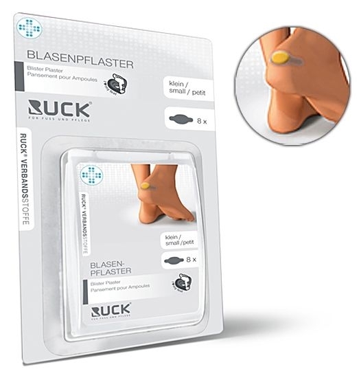 Ruck Blasenpflaster mit Hydrokolloid, Druckschutz für Blasen und Scheuerstellen Klein